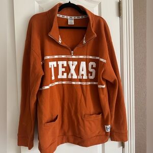 PINK UT Orange Fleece Pullover